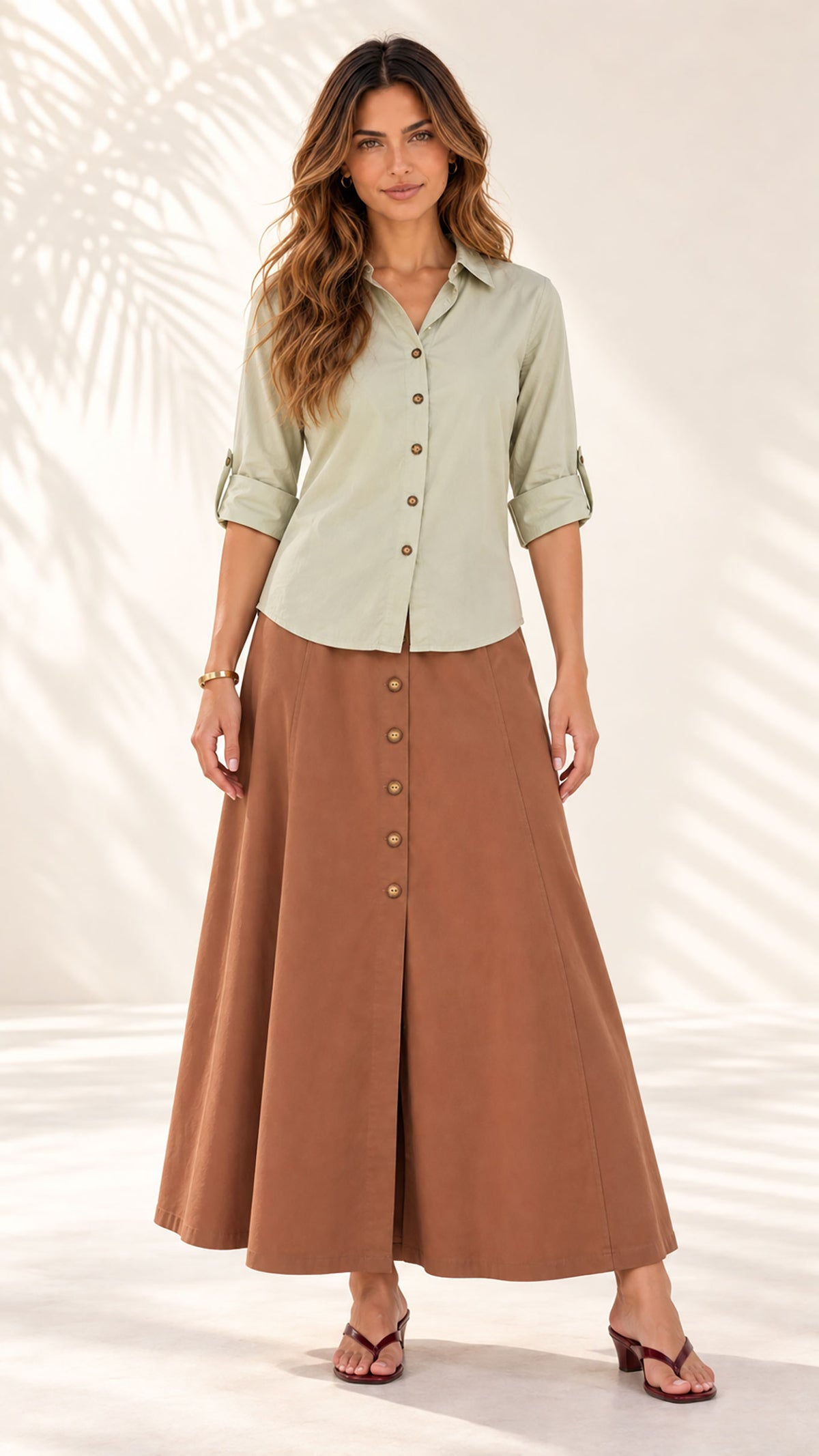 Blusa camisera esencial.