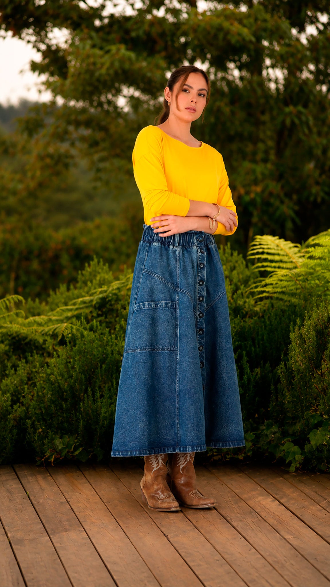 Falda larga