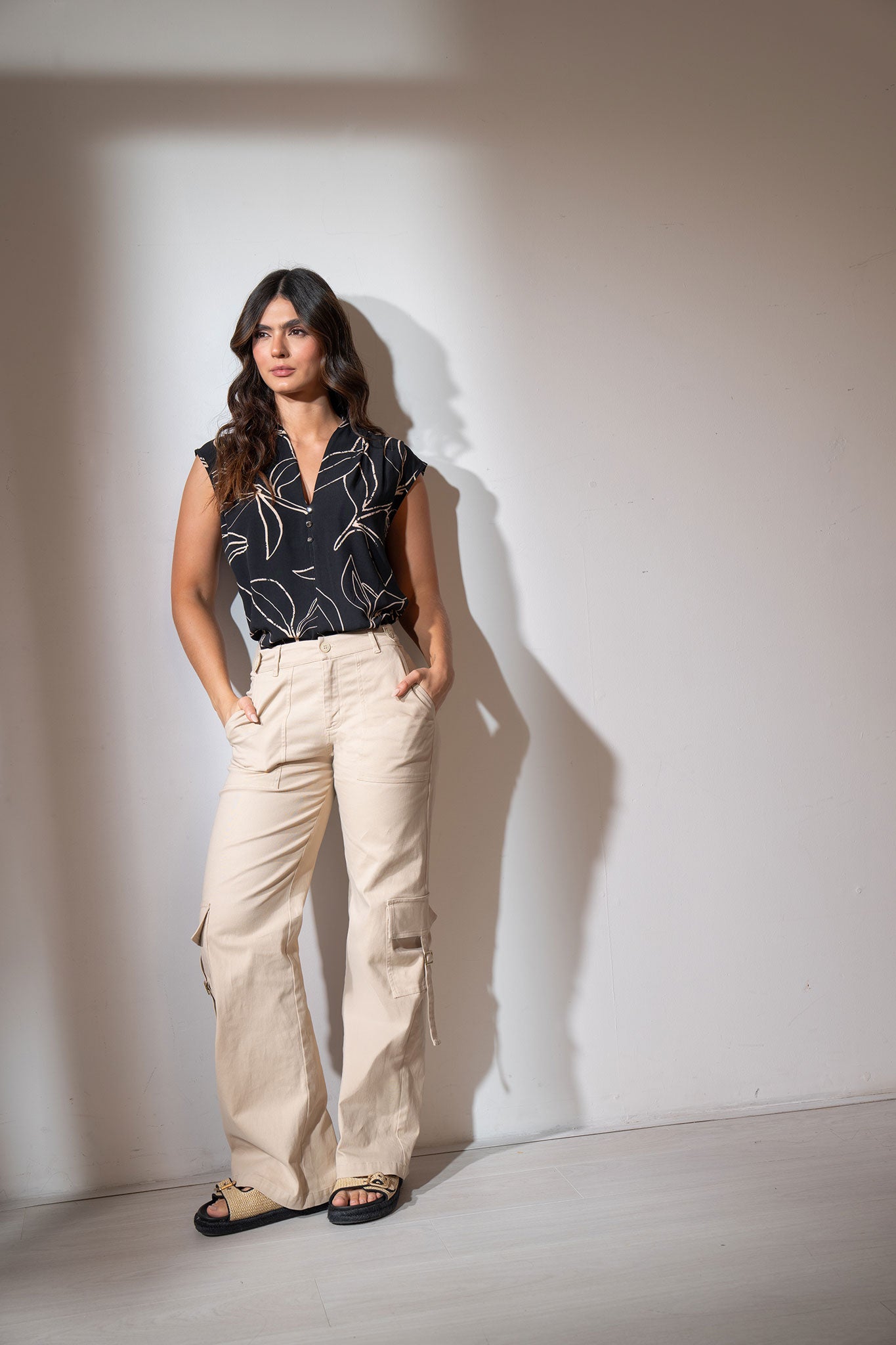 Pantalón bota amplia