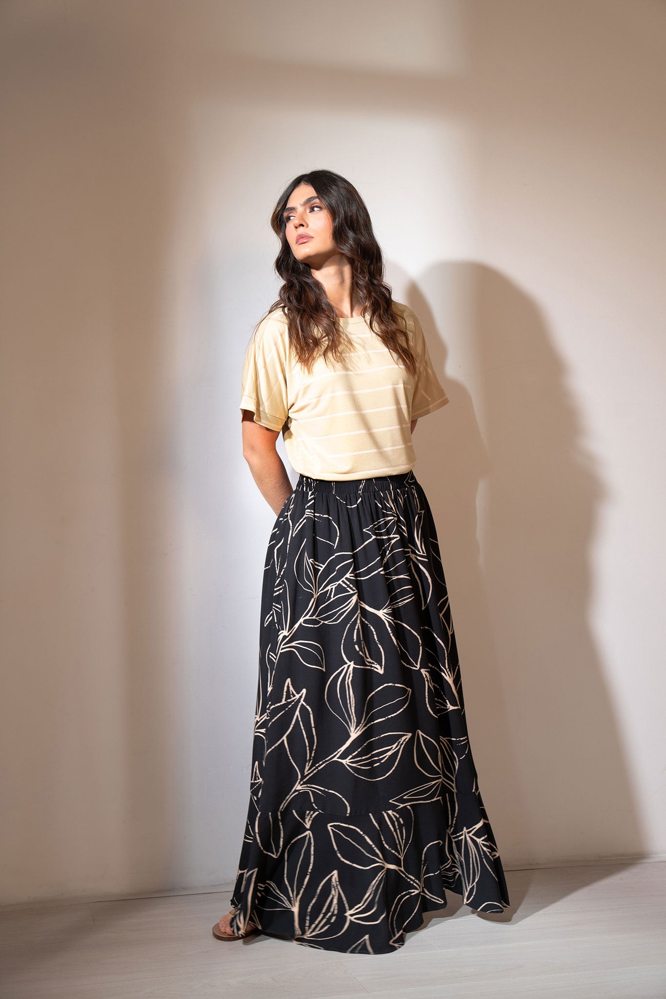 Falda larga con bolero