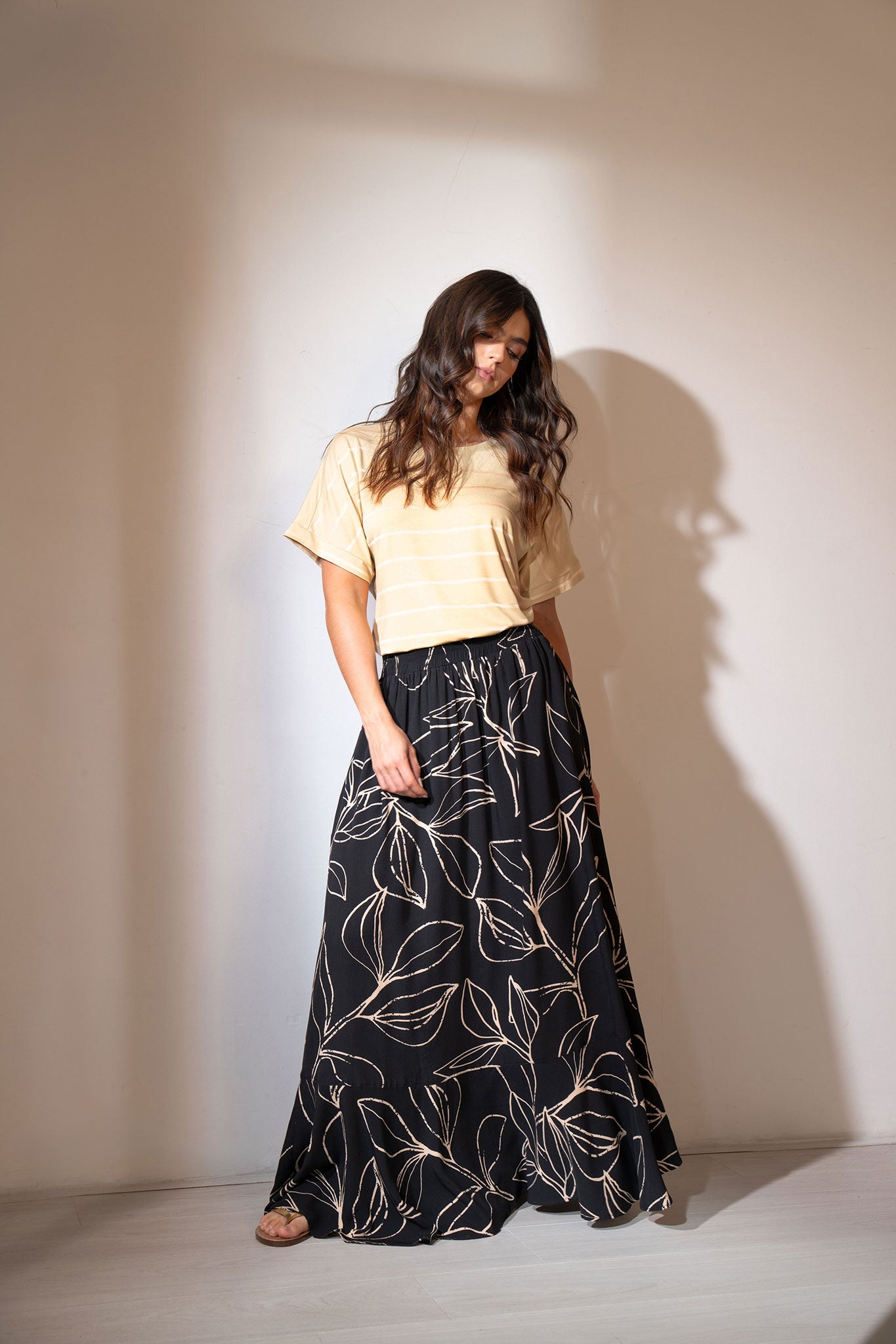 Falda larga con bolero