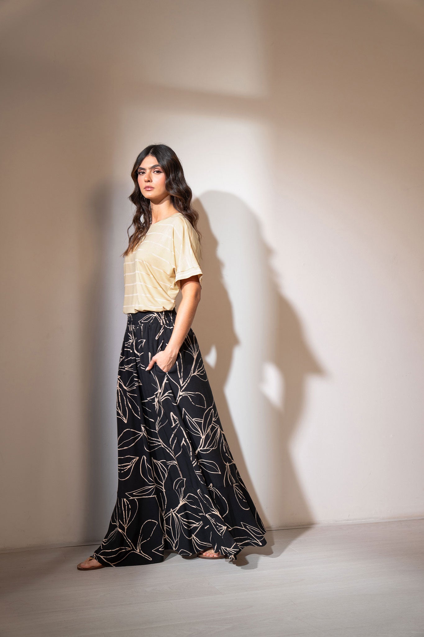 Falda larga con bolero