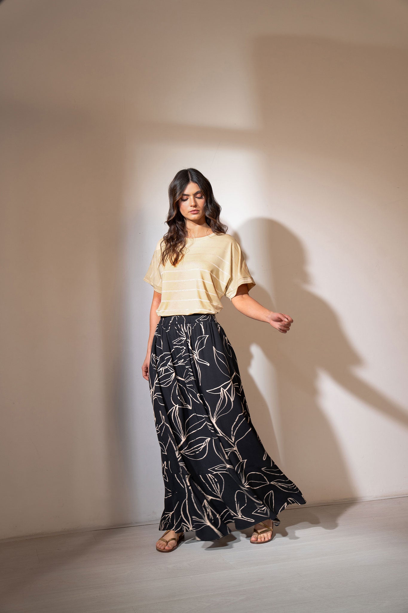 Falda larga con bolero