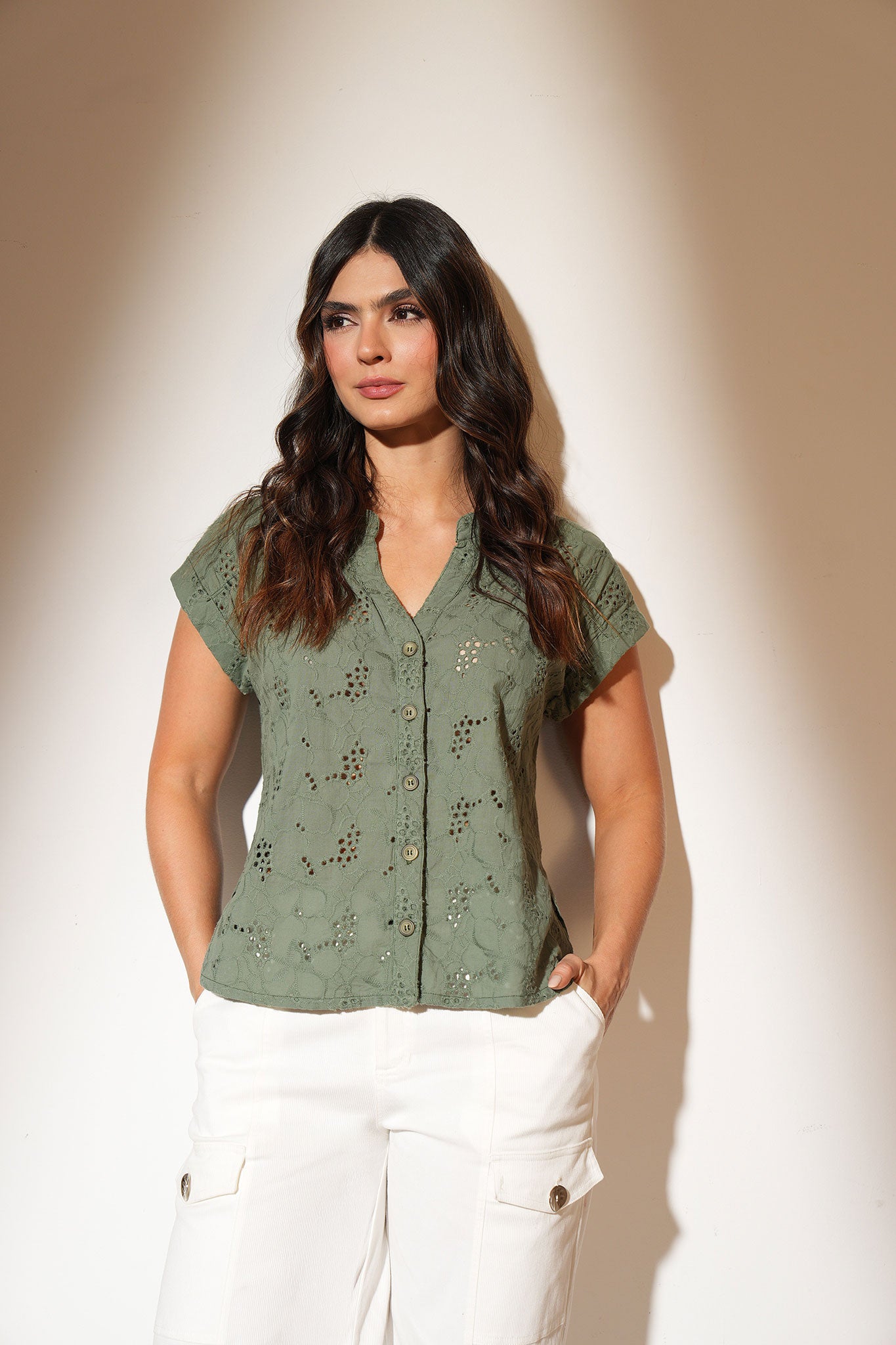 Blusa cuello nerú