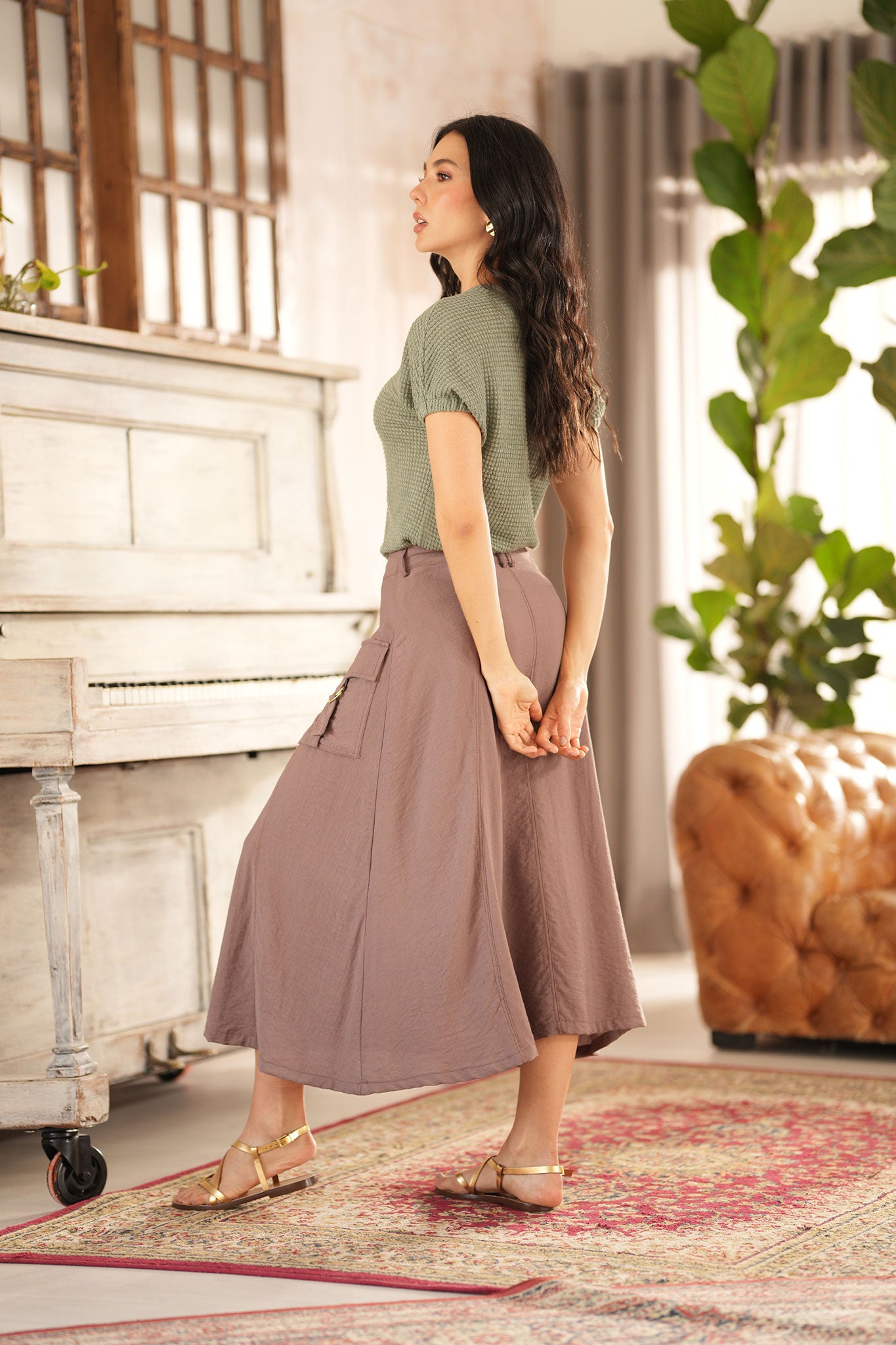 Falda larga