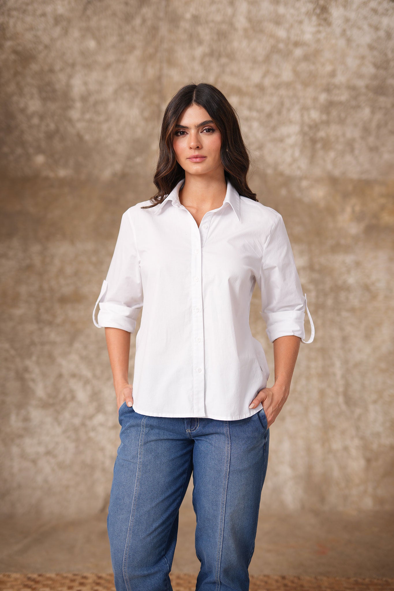 Blusa con perilla