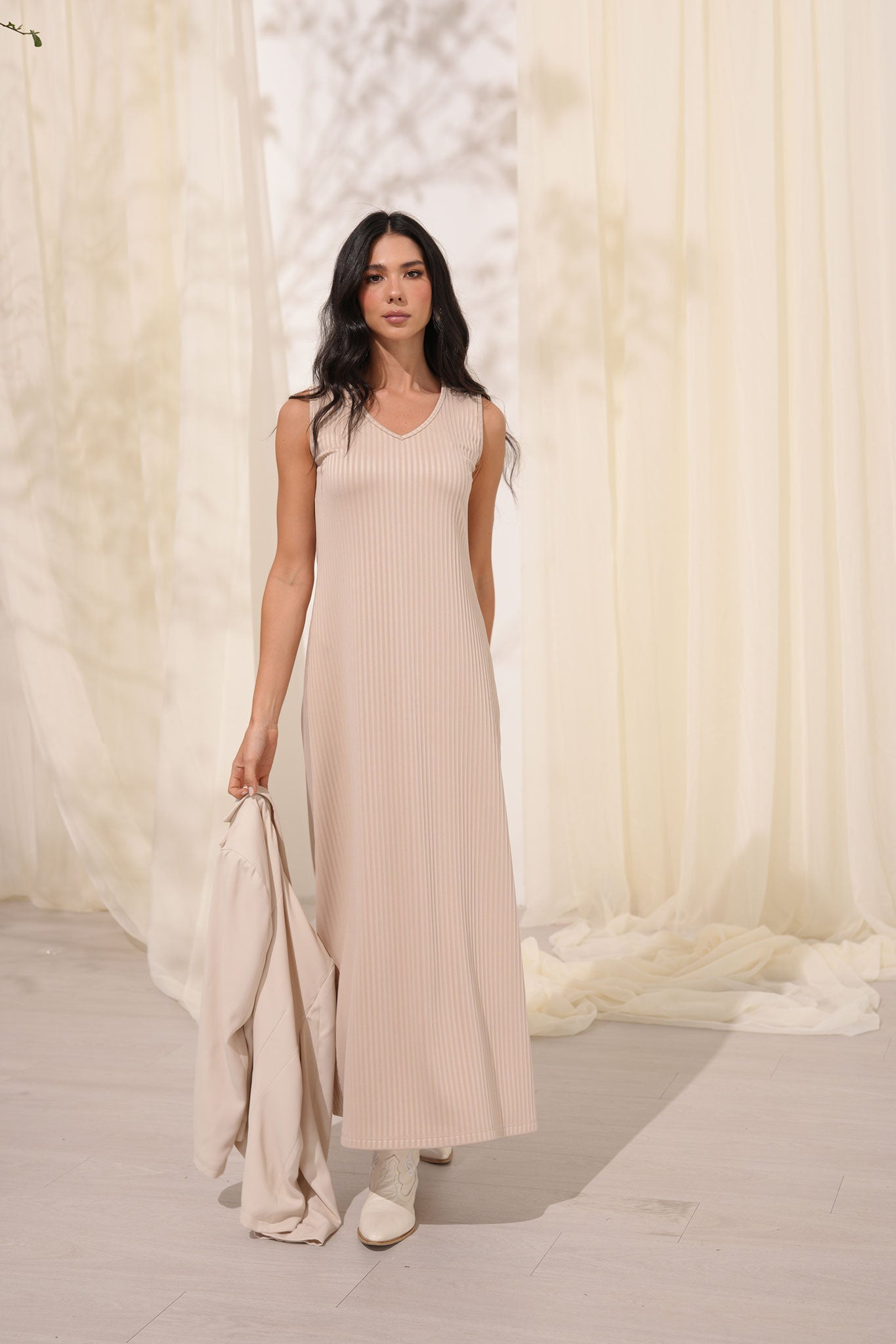 Vestido manga sisa