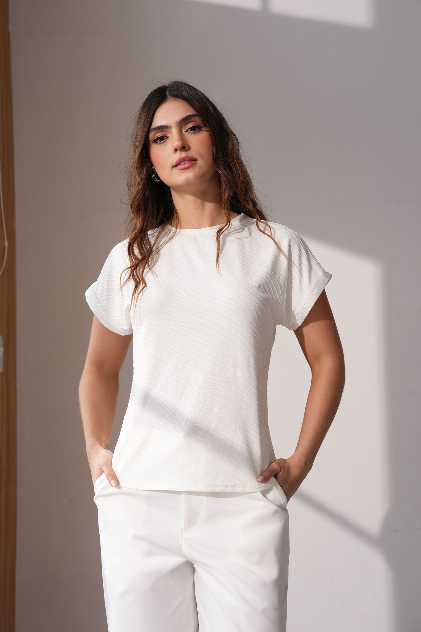 Camiseta cuello redondo