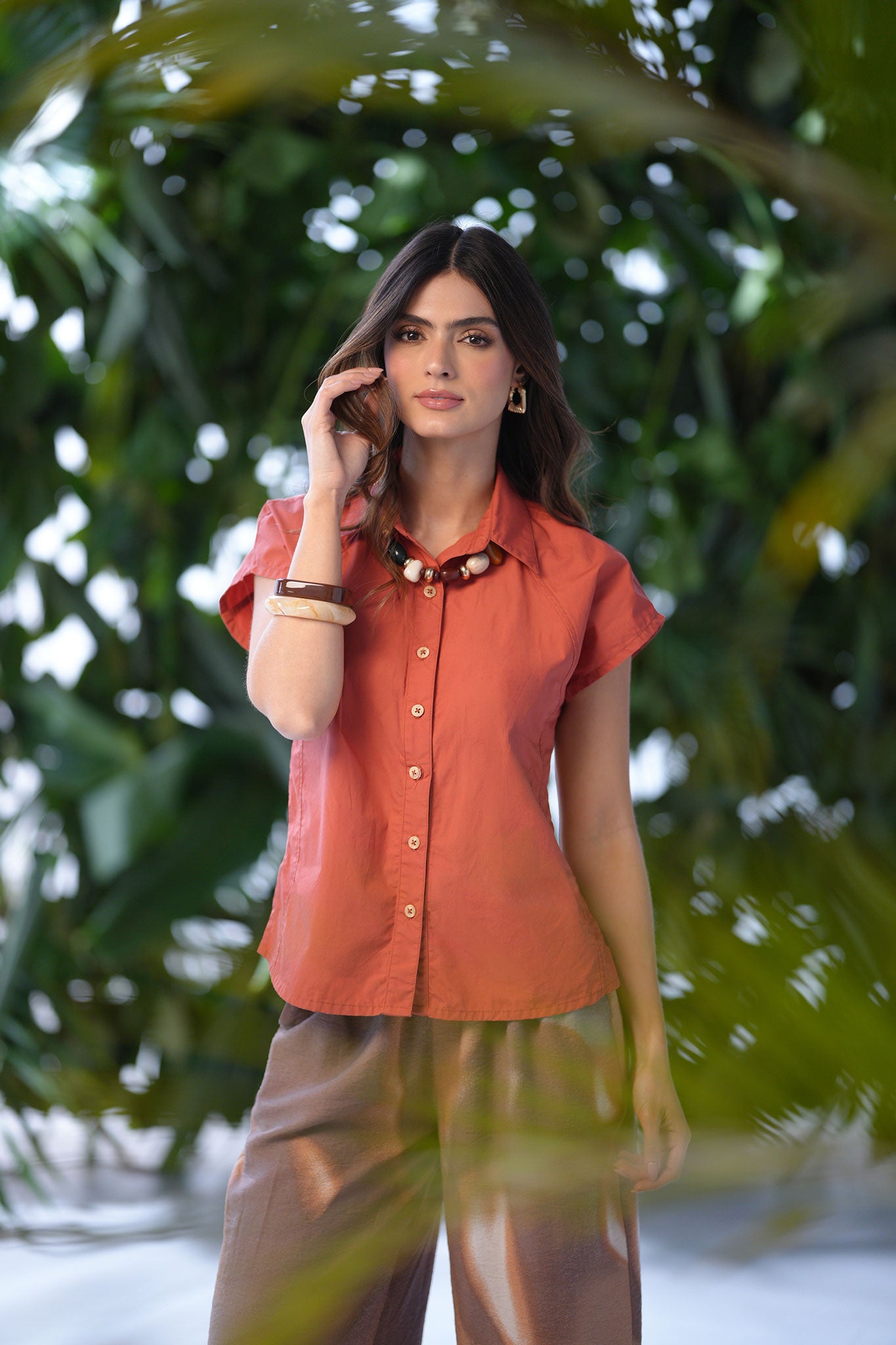 Blusa con cuello