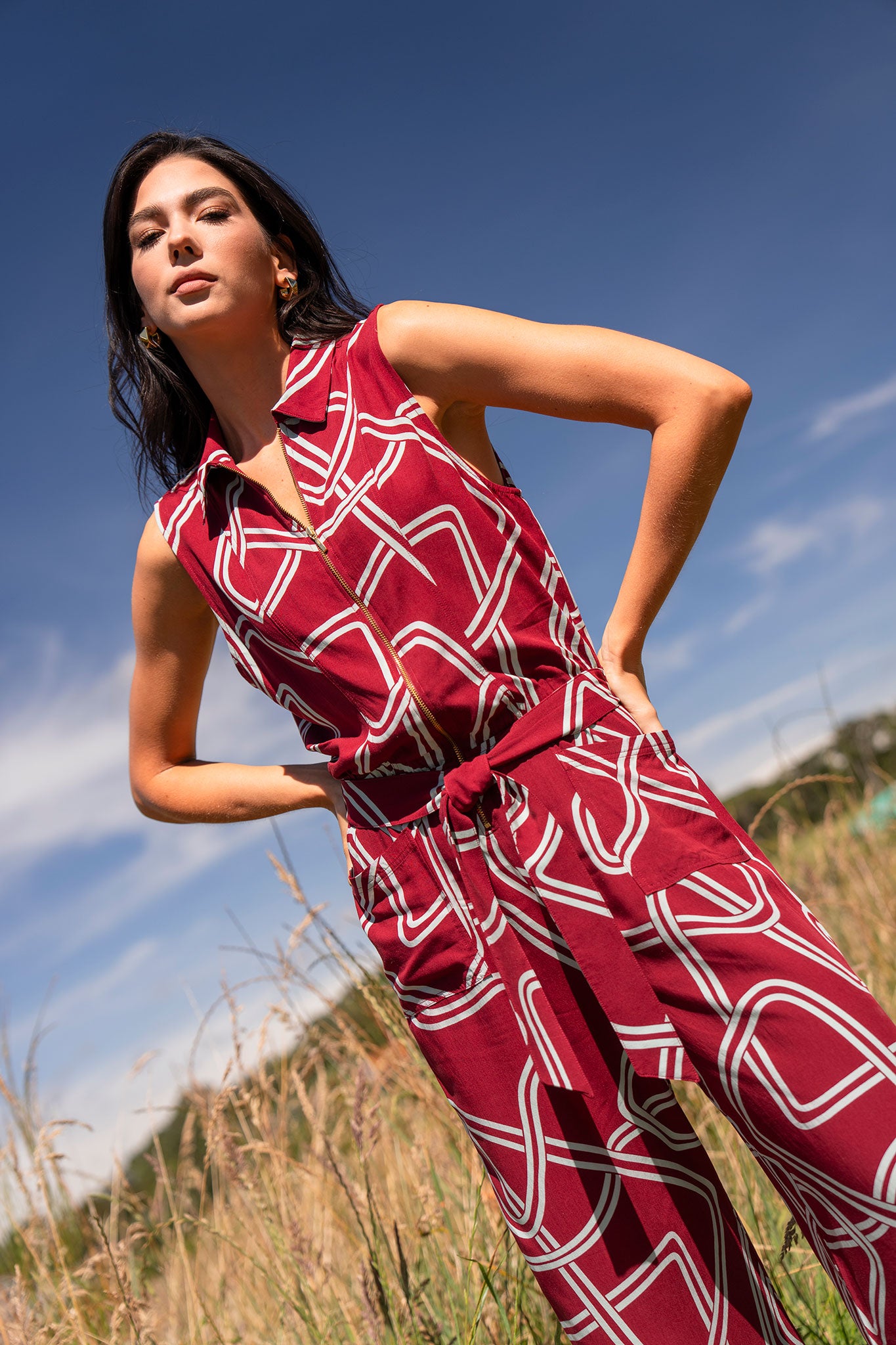 Enterizo bota amplia