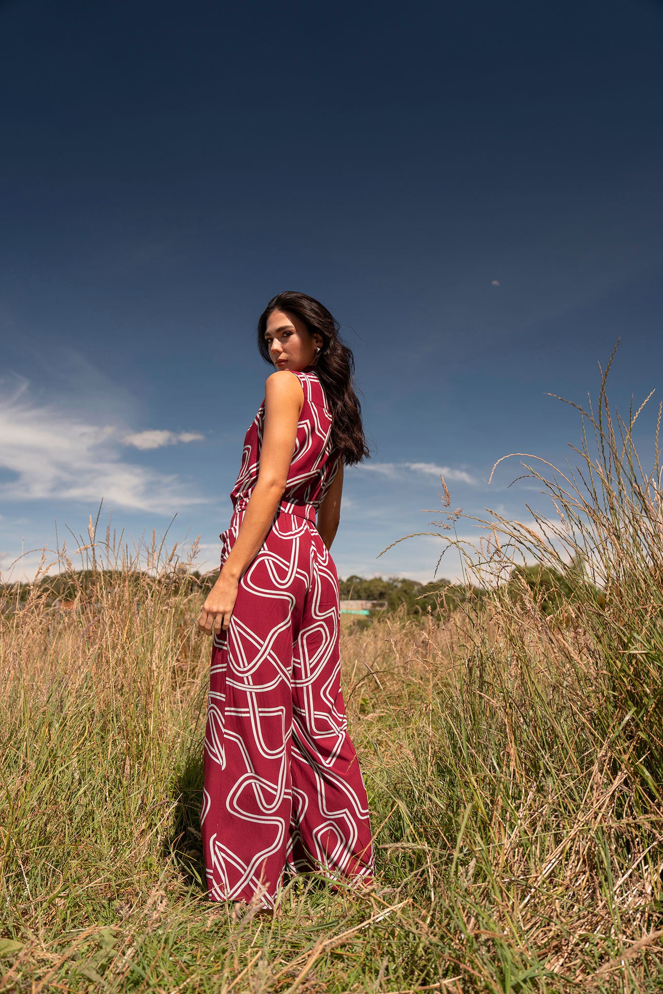 Enterizo bota amplia