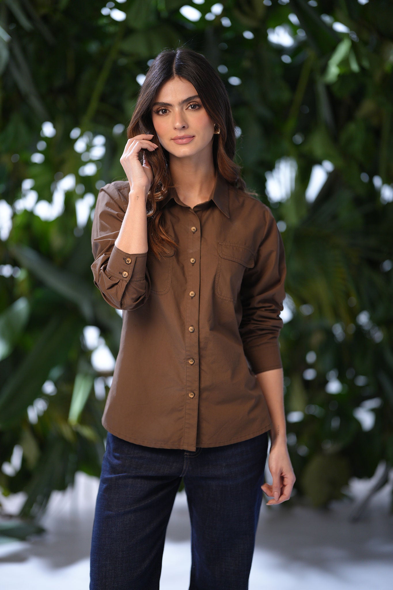 Blusa con bolsillo