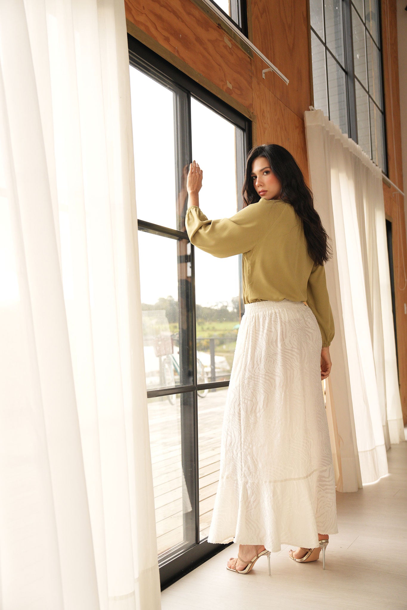 Falda larga con bolero