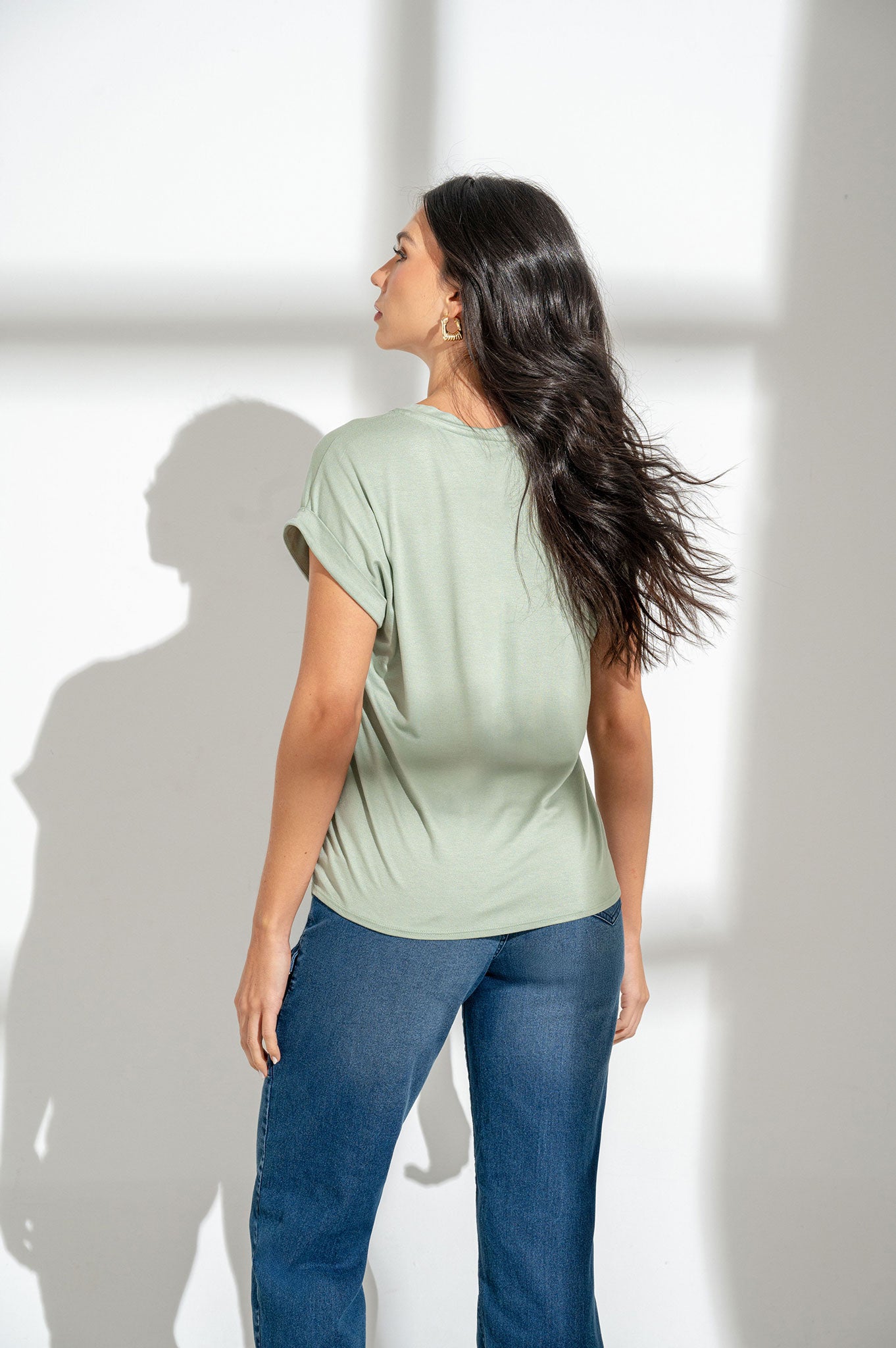 Camiseta cuello en V