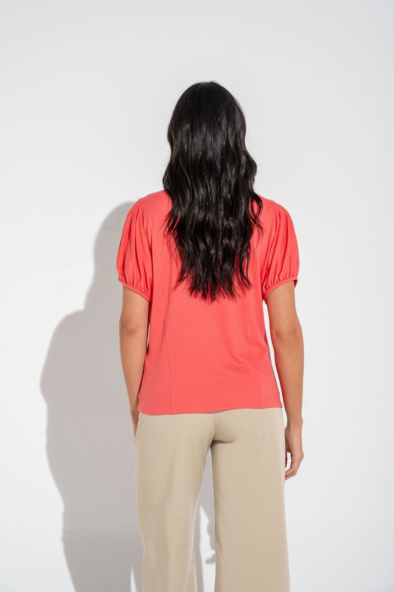 Blusa con boleros y jareta en frente