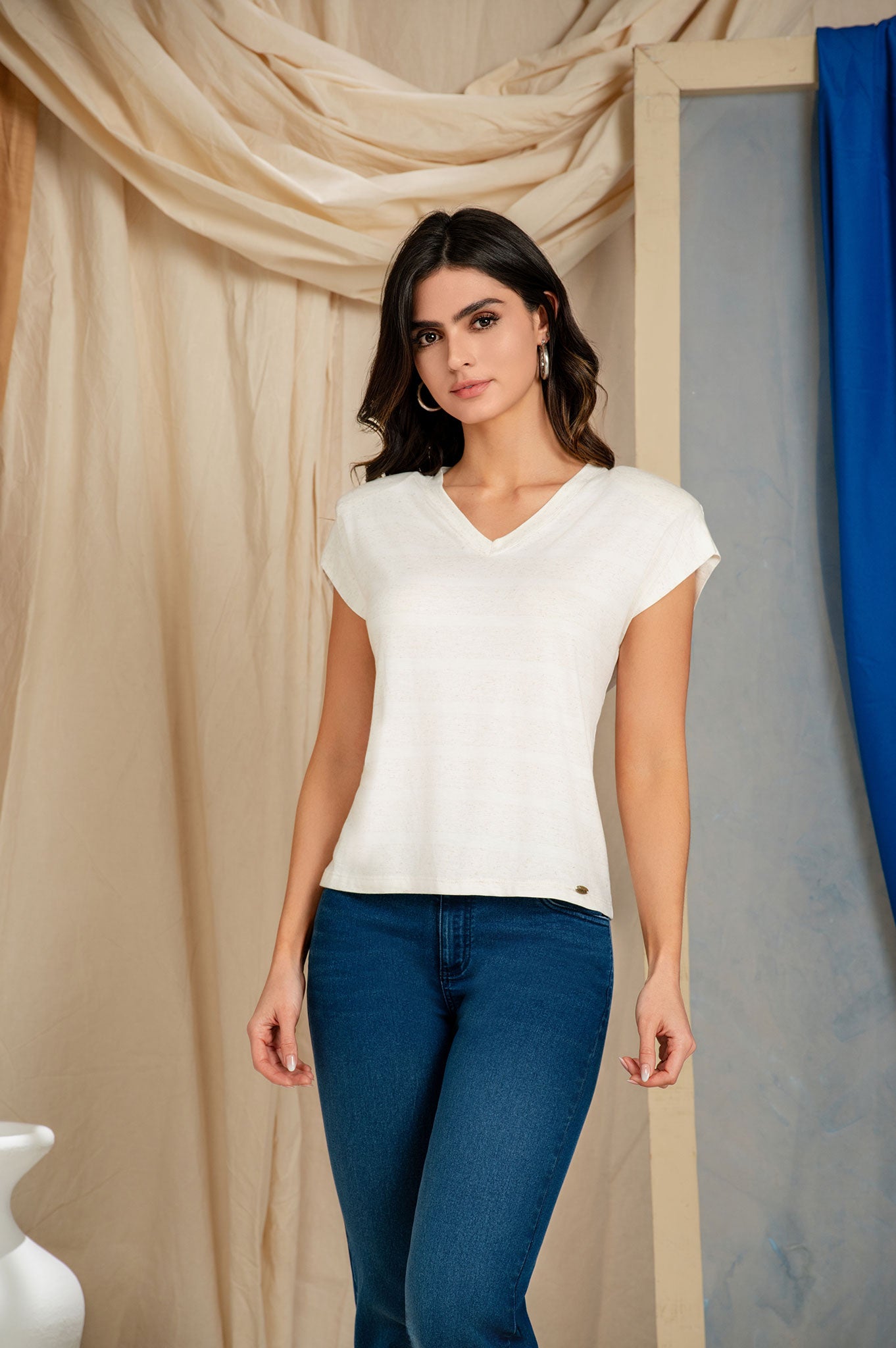 Camiseta cuello en V