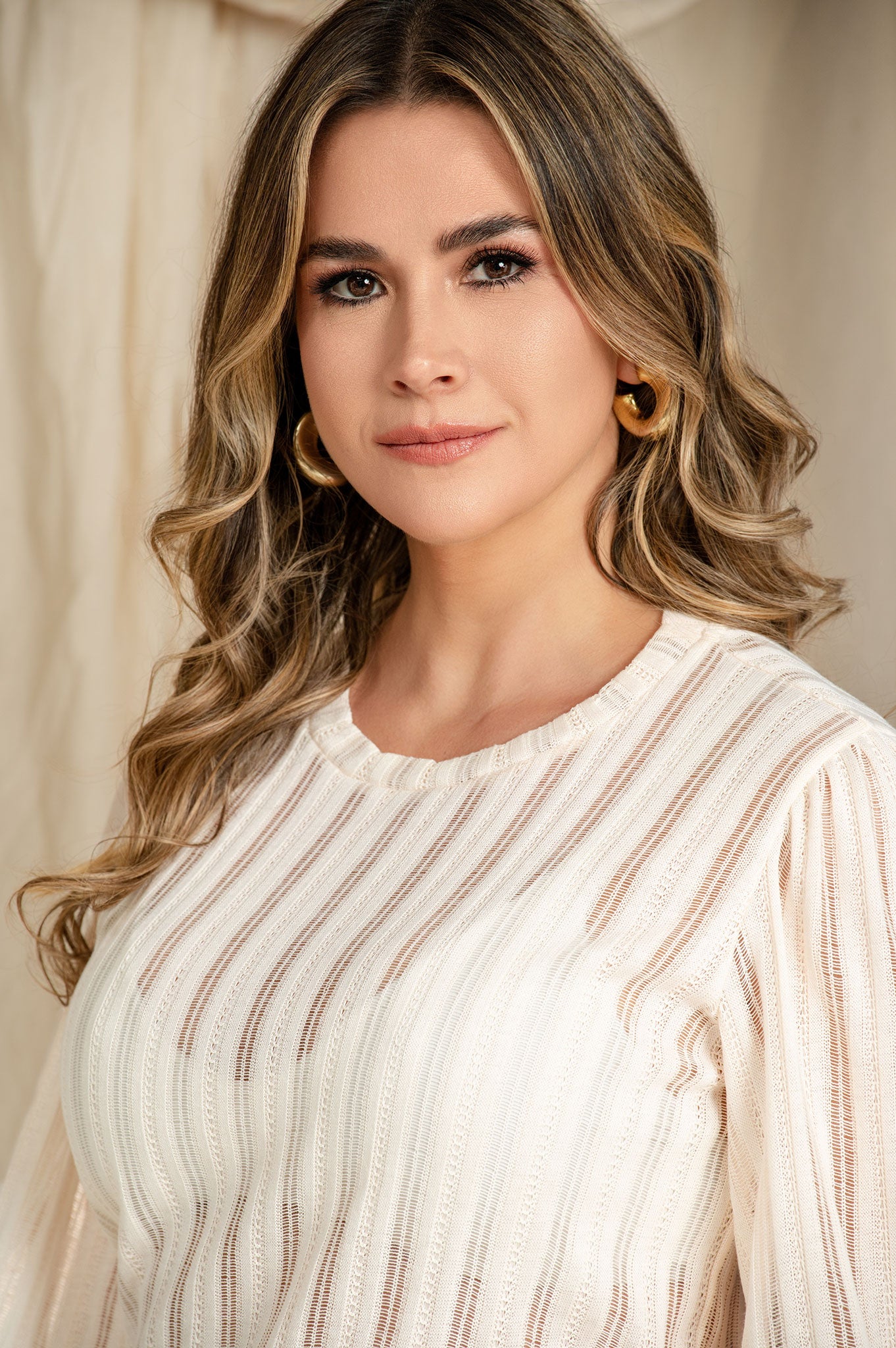 Buzo manga larga texturizado