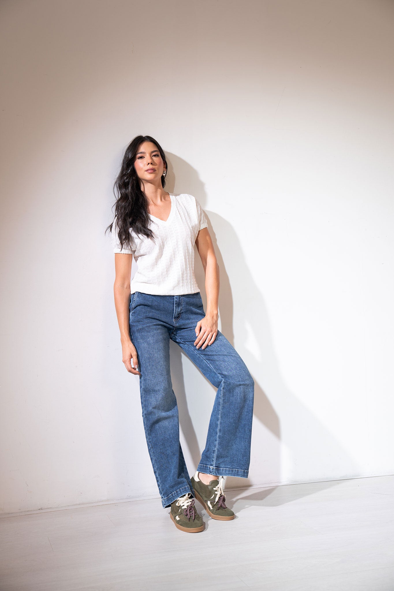 Camiseta cuello en V