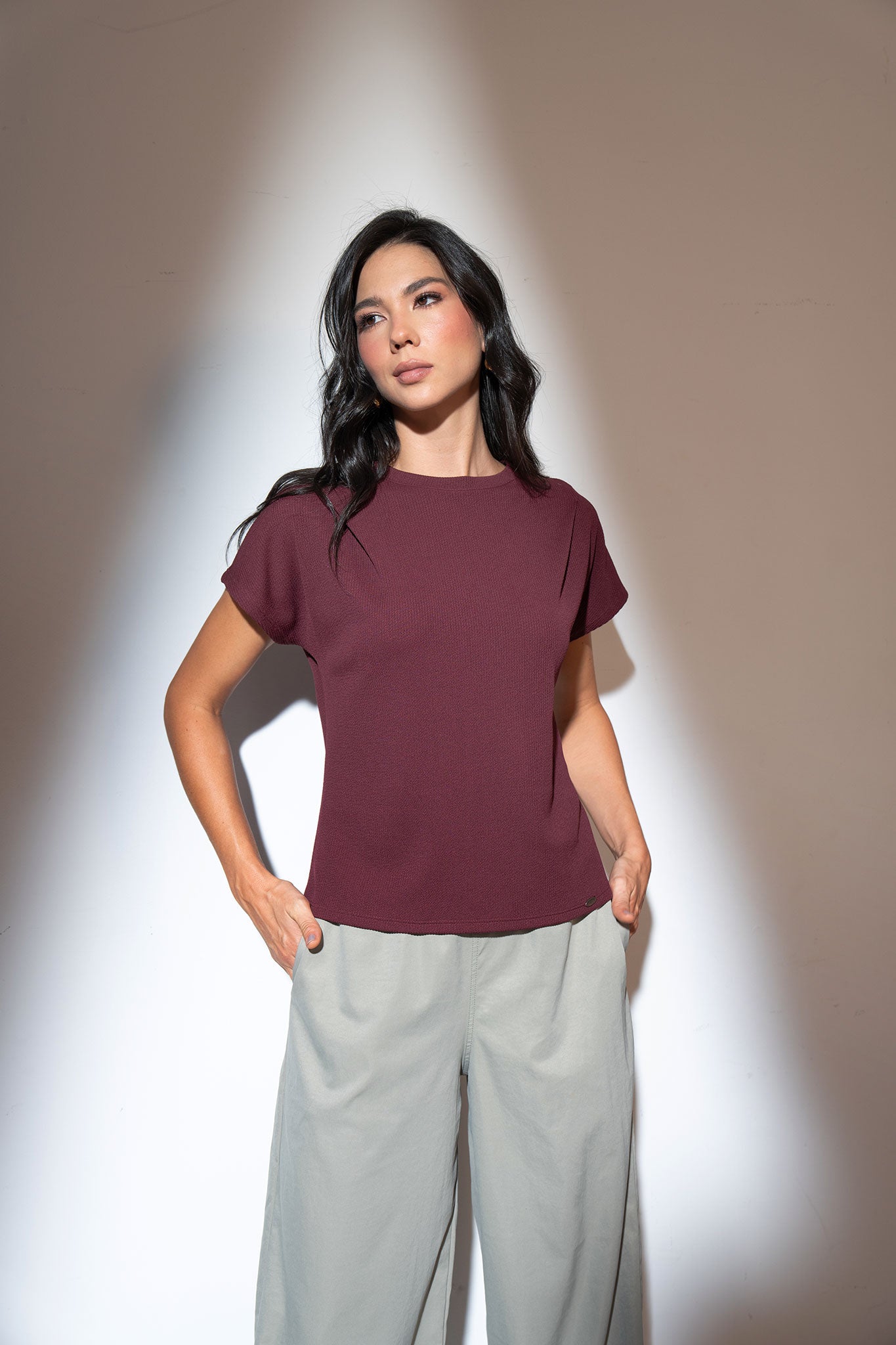 Camiseta cuello redondo