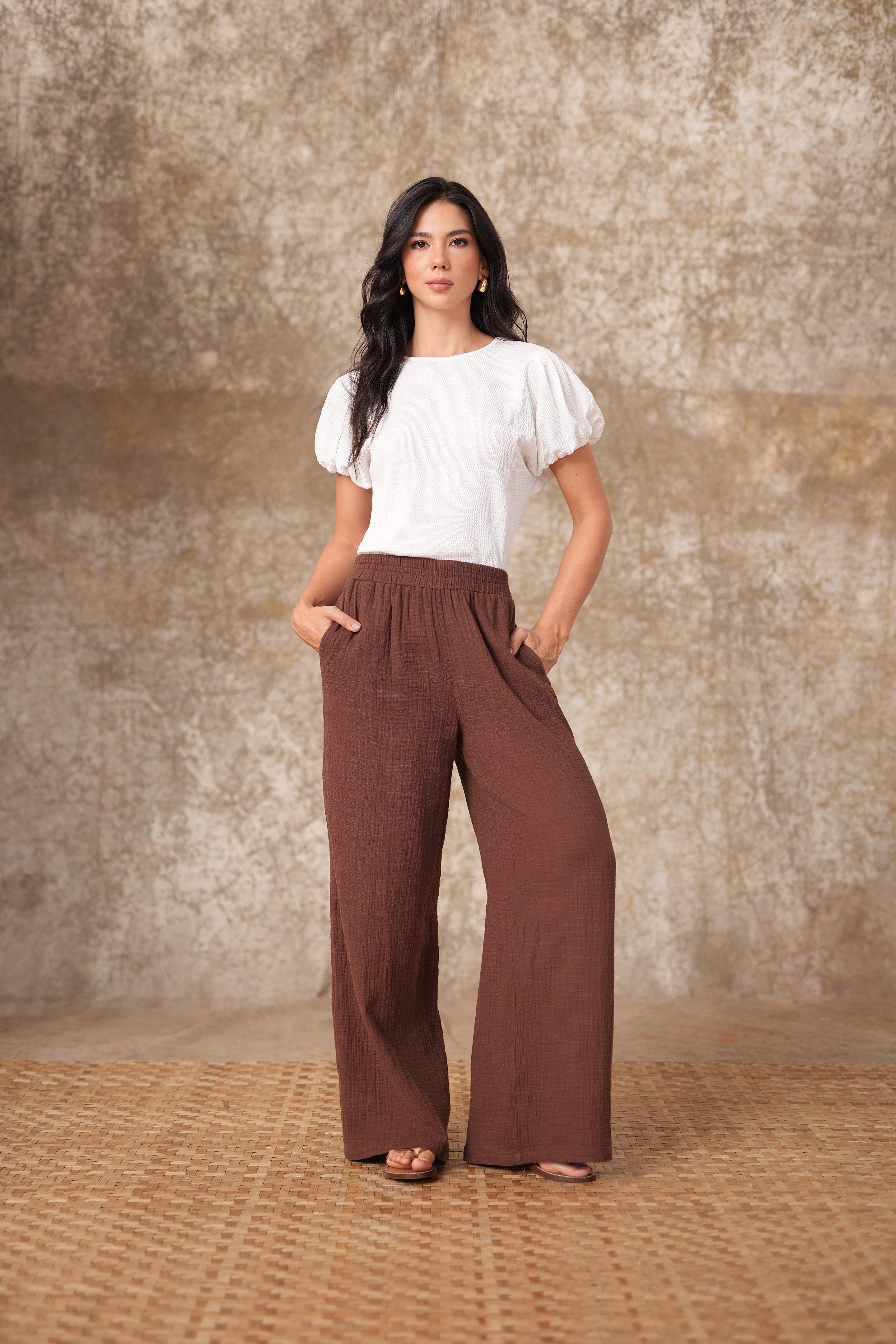 Camiseta manga globo