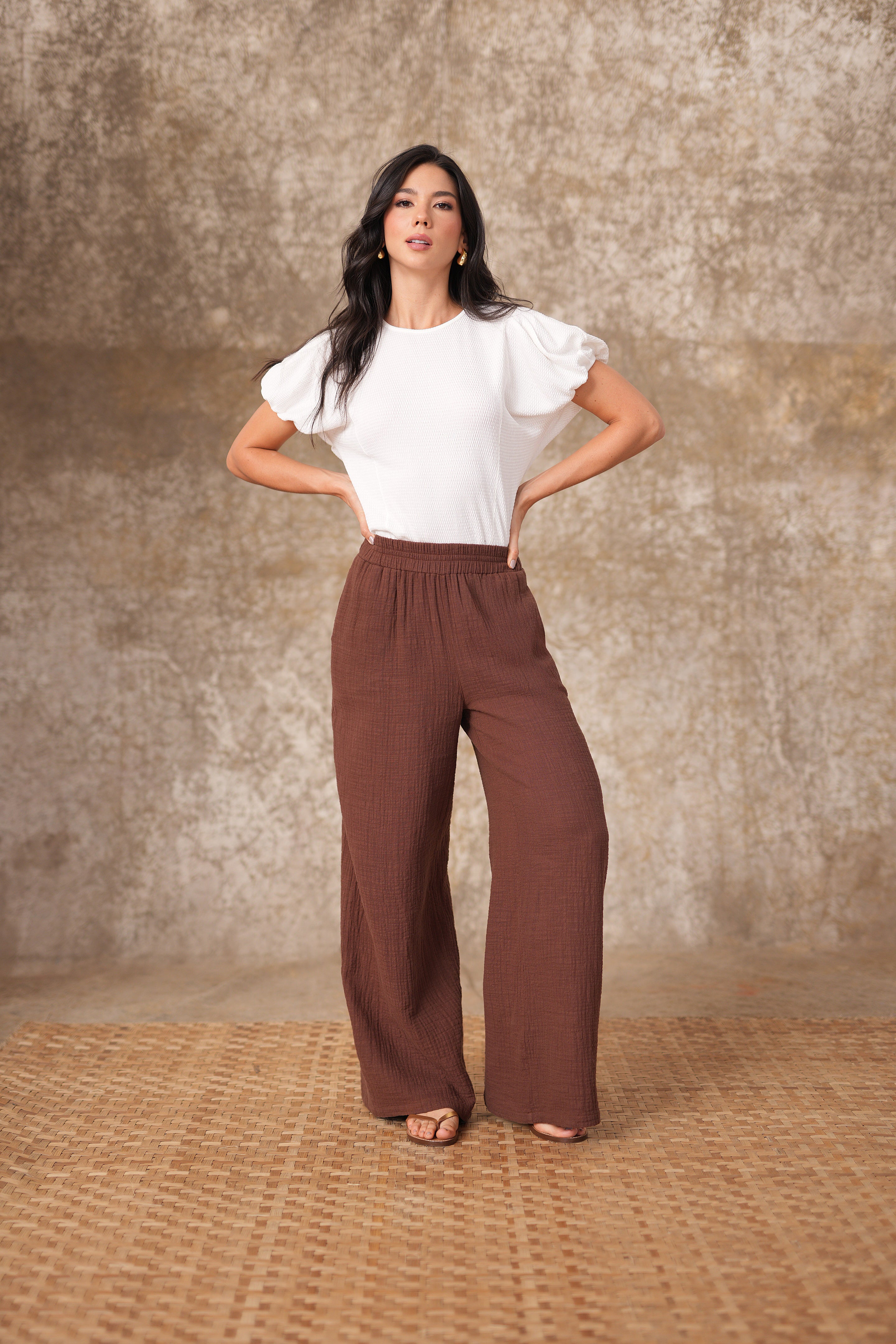 Camiseta manga globo