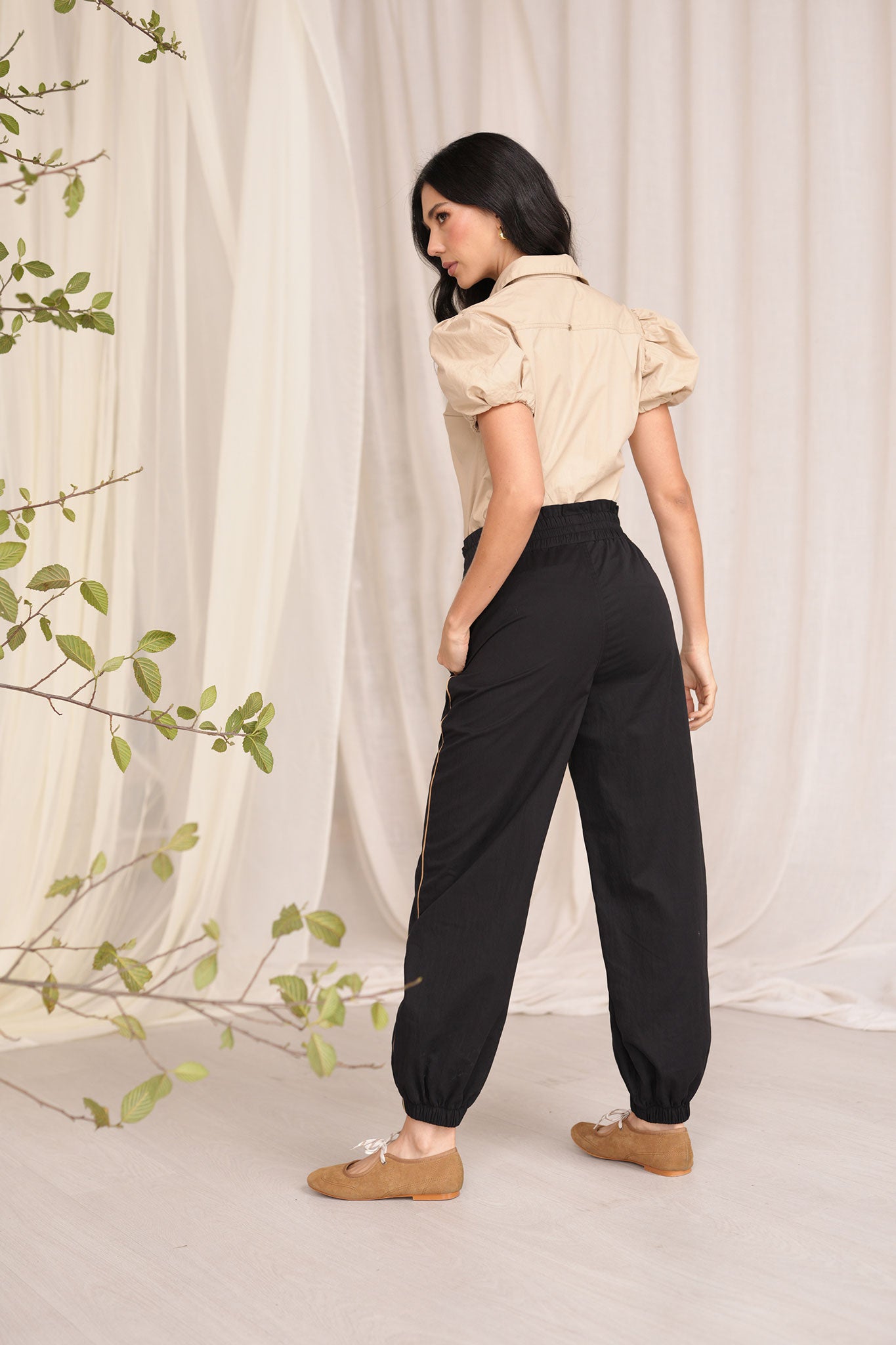 Blusa manga bombacha