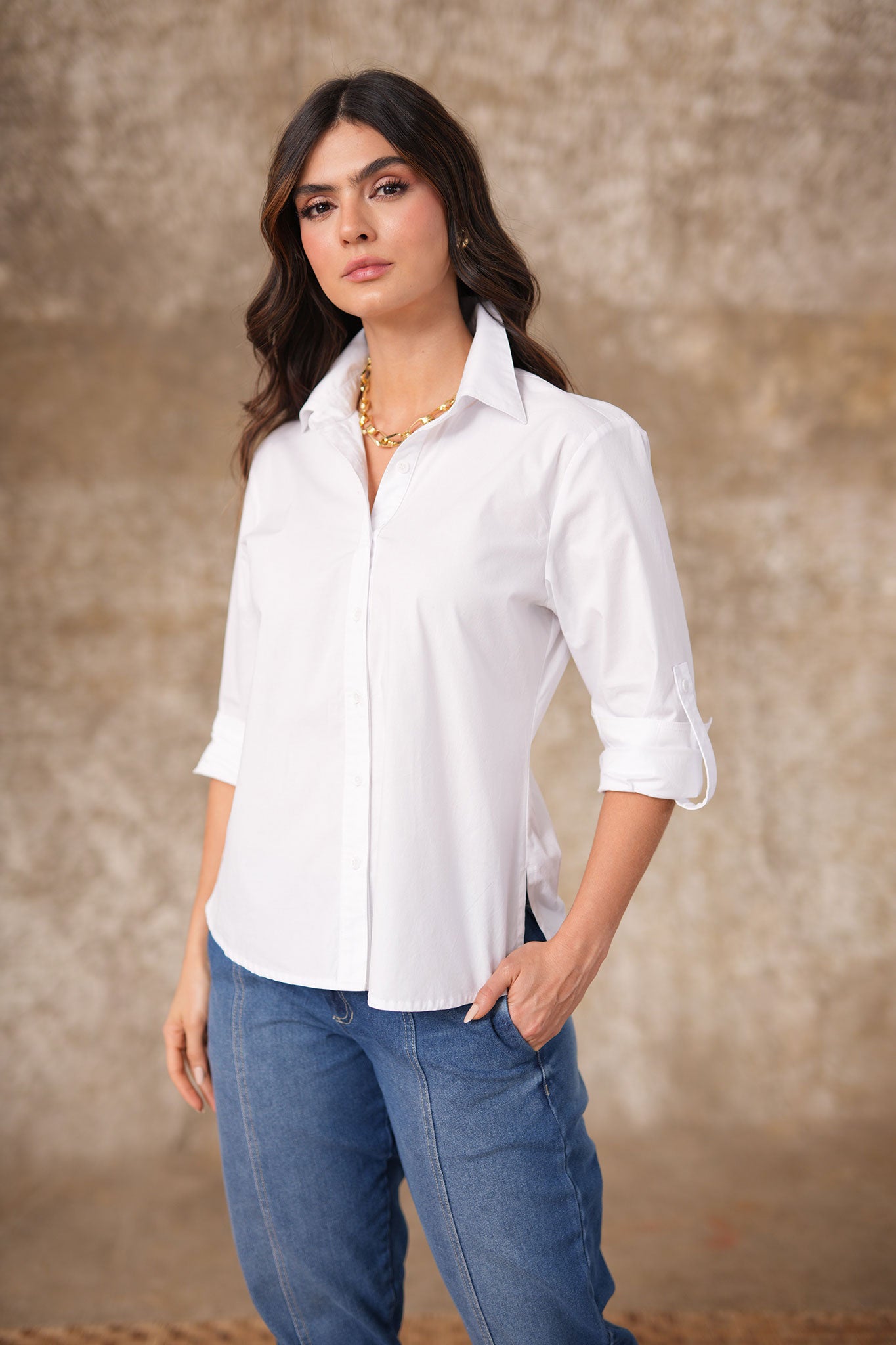 Blusa con perilla