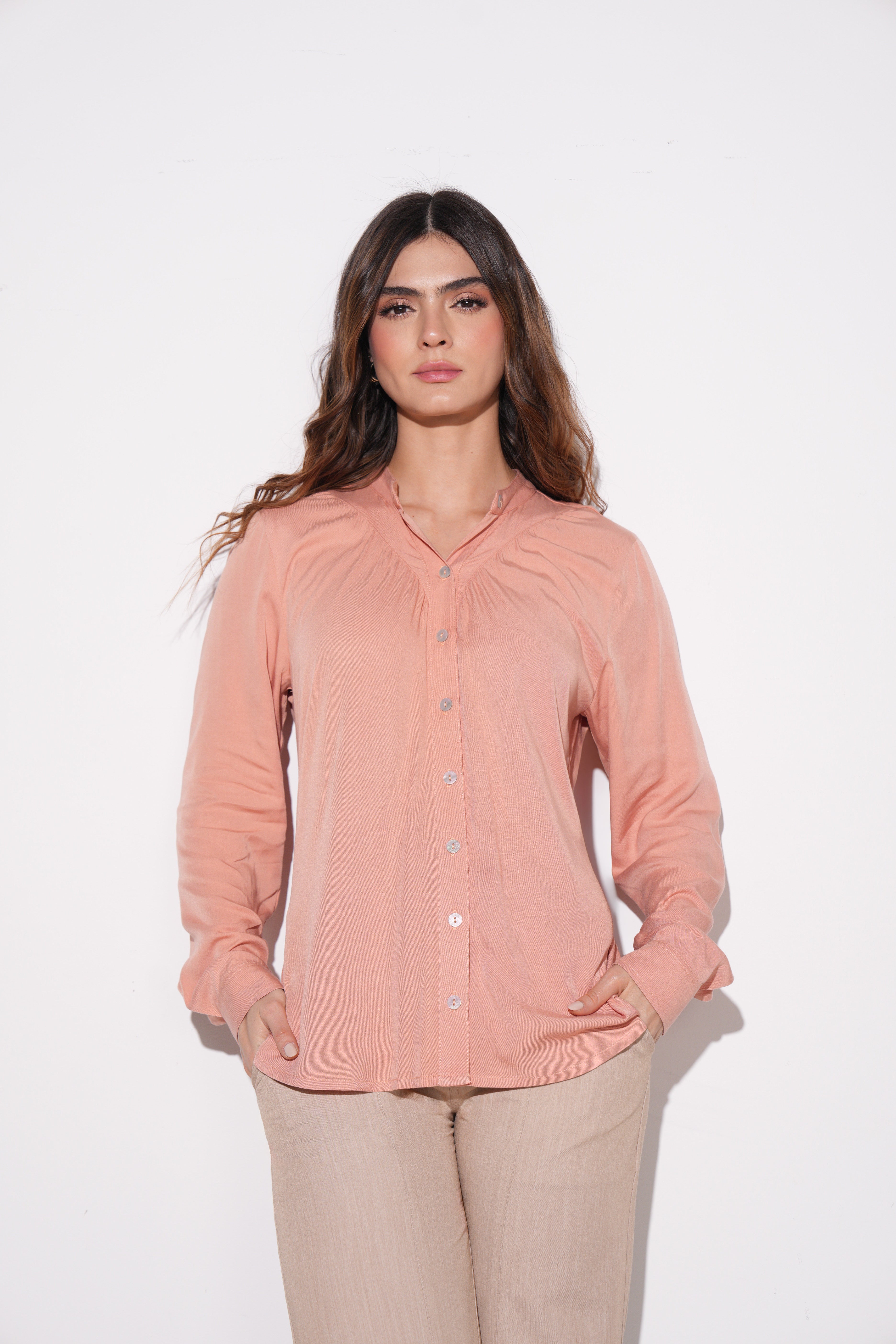 Blusa cuello nerú