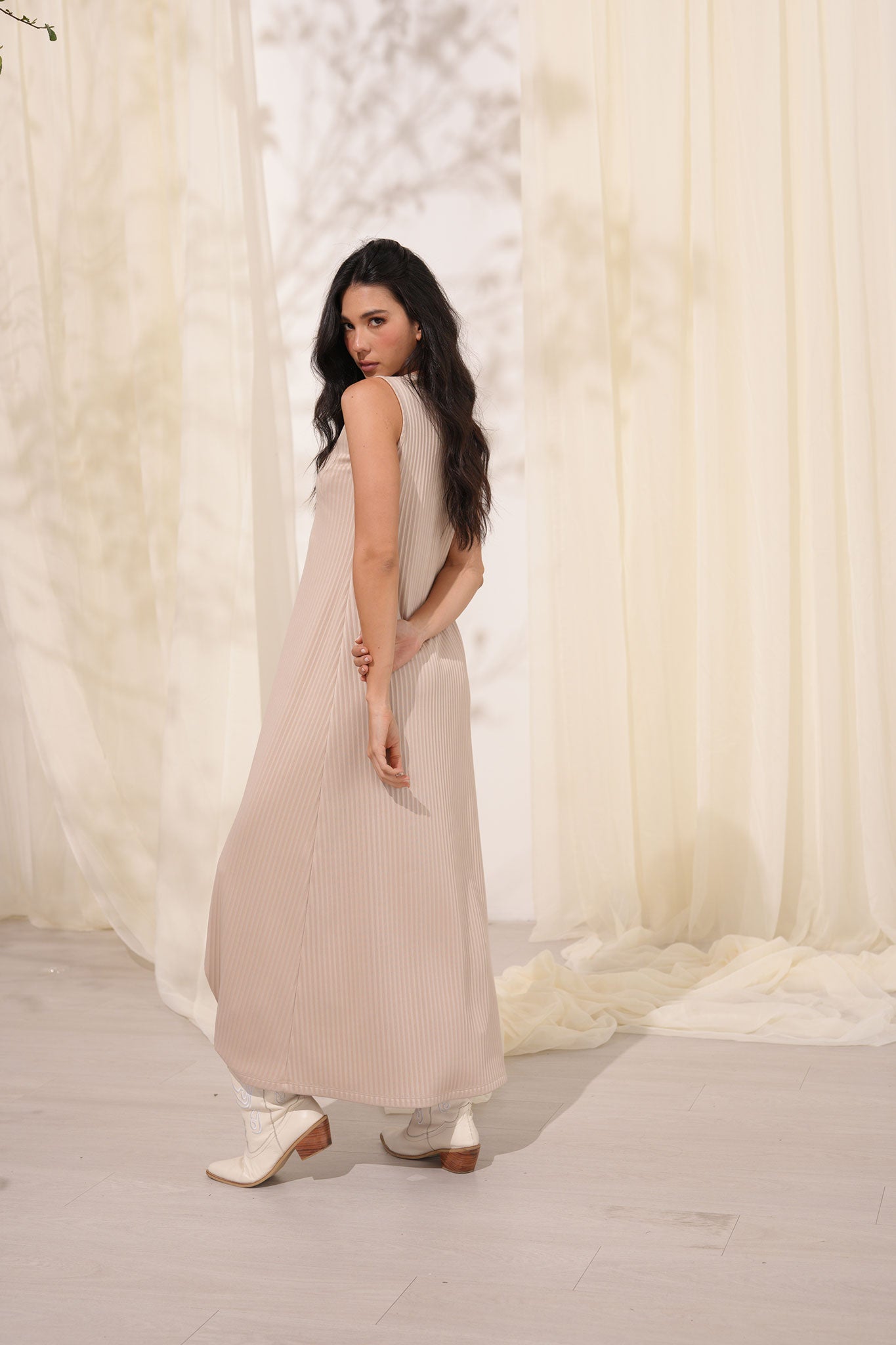 Vestido manga sisa