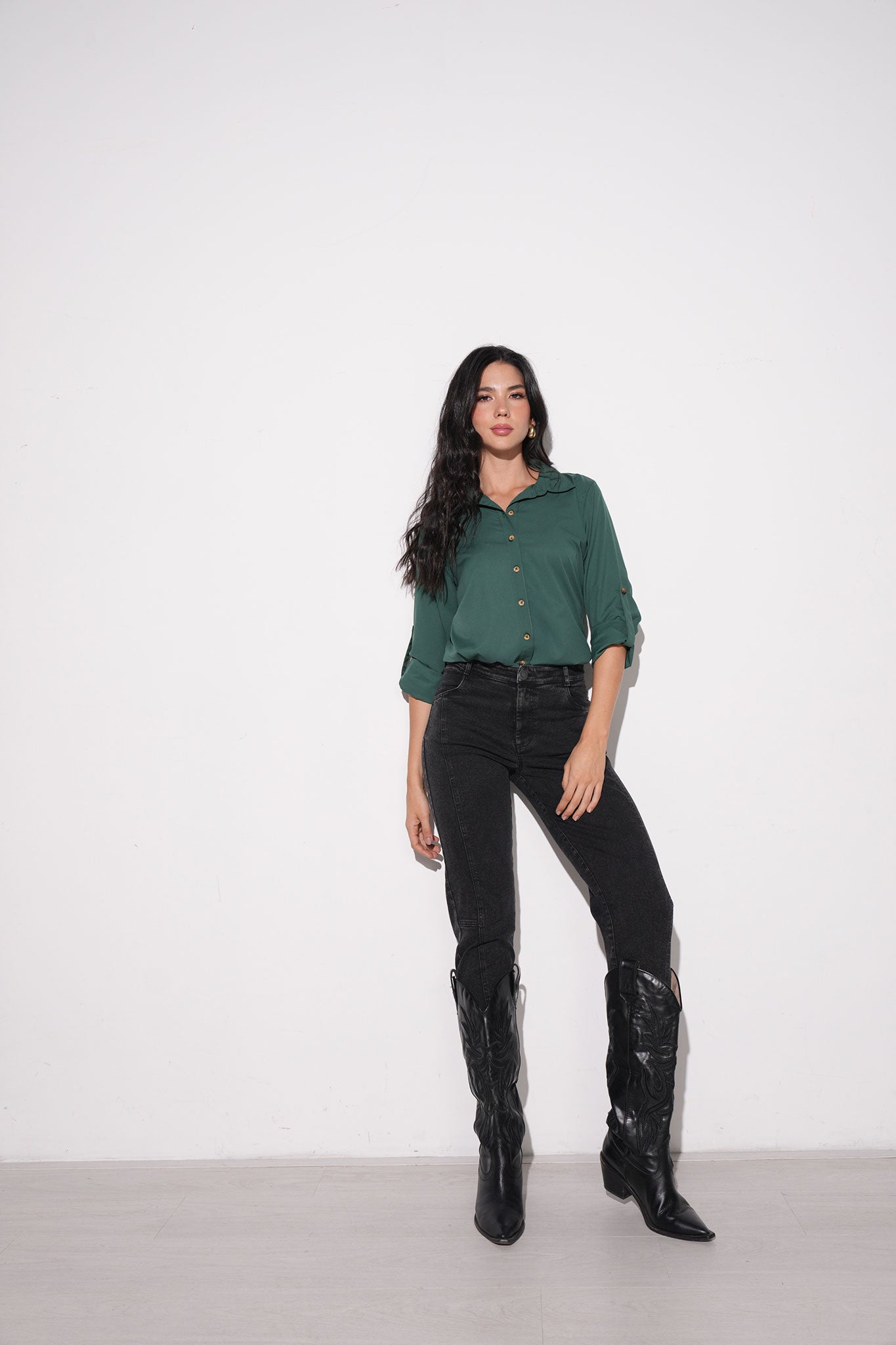 Pantalón silueta barril