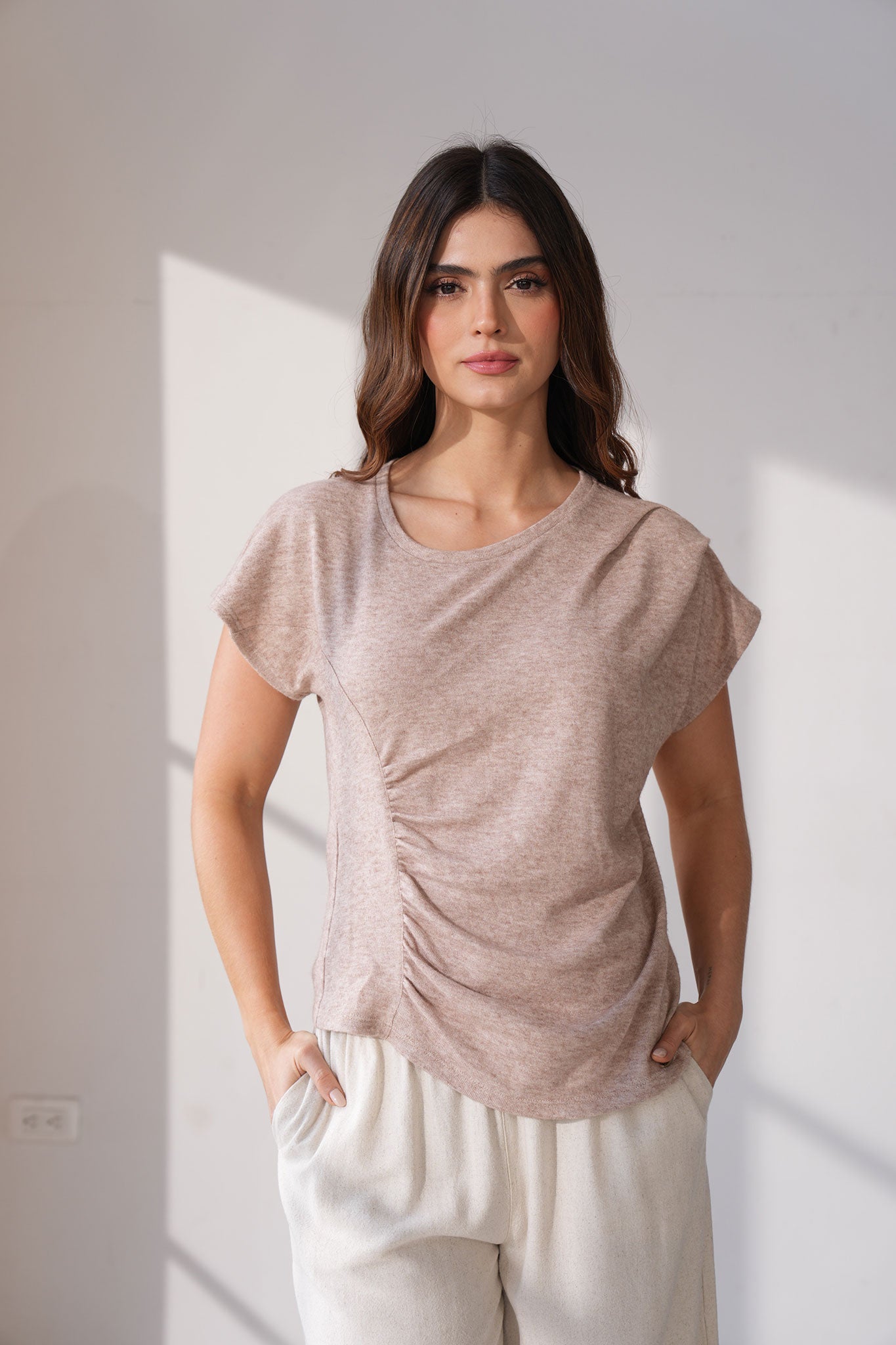 Camiseta cuello redondo
