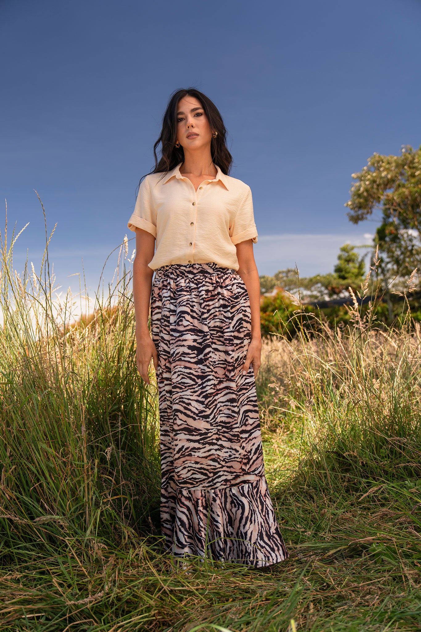 Blusa con charretera