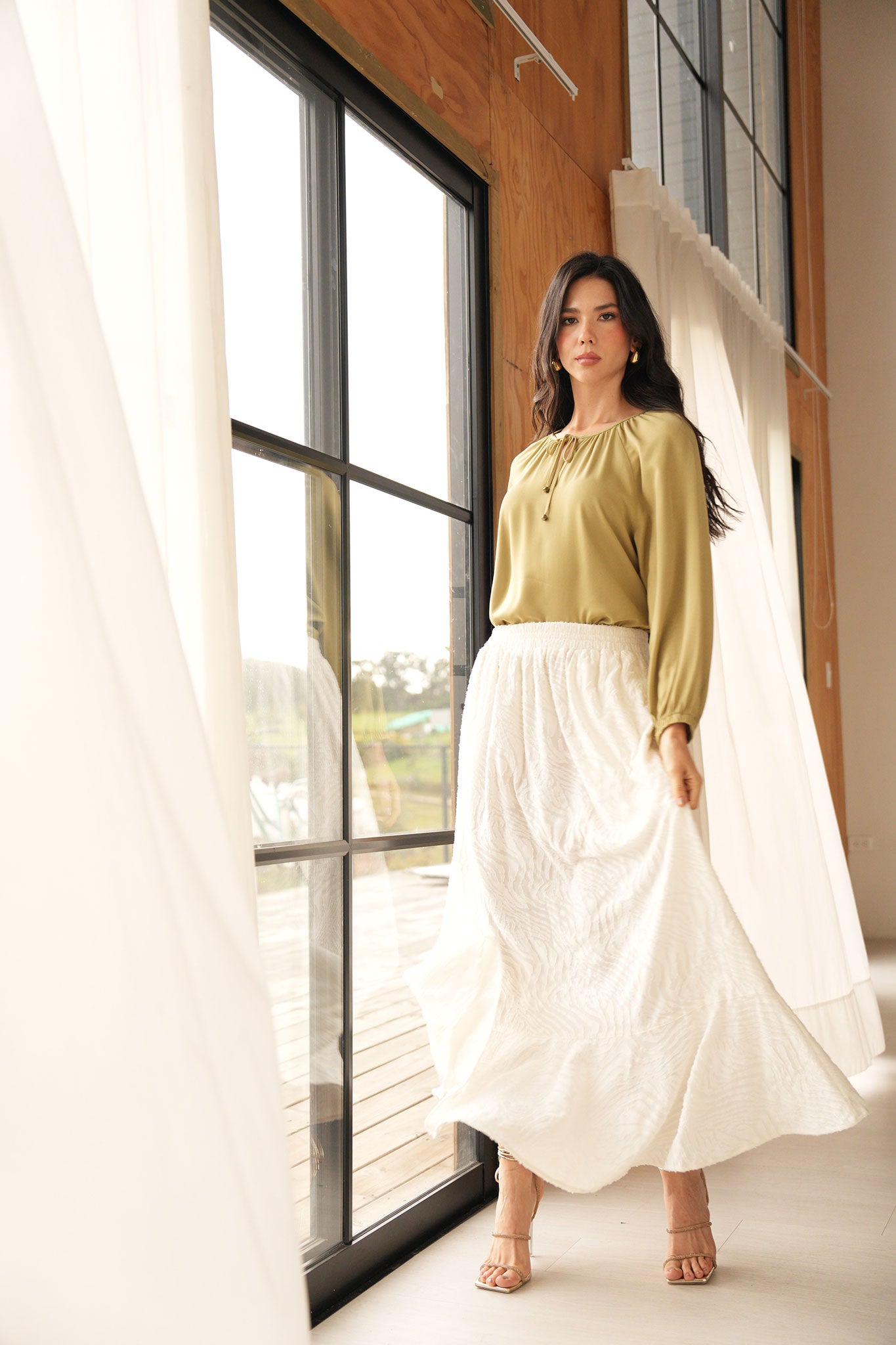 Falda larga con bolero