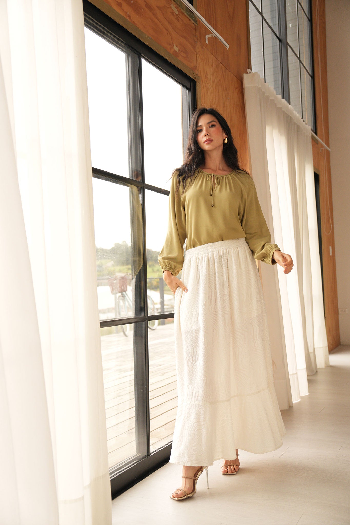 Falda larga con bolero