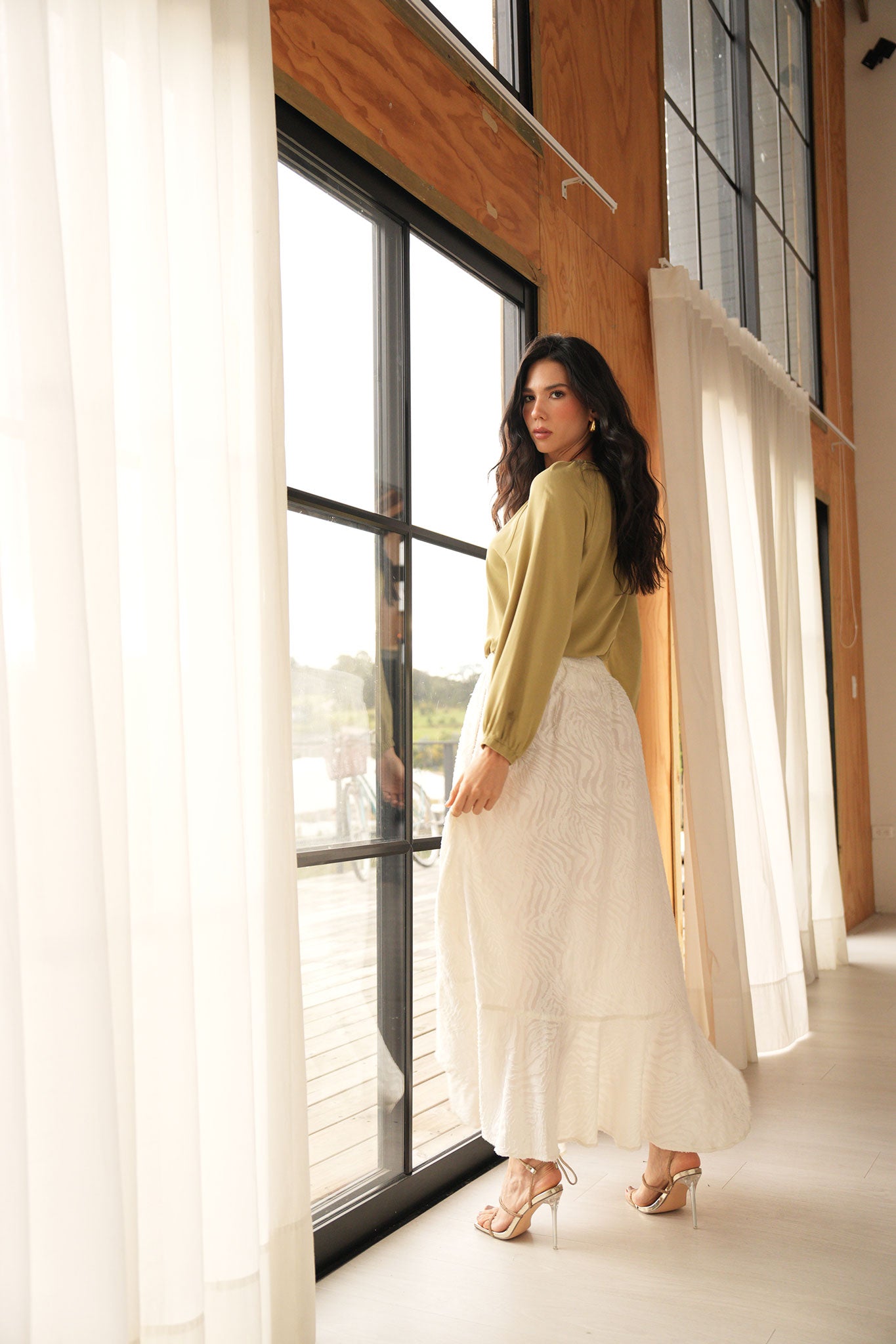 Falda larga con bolero