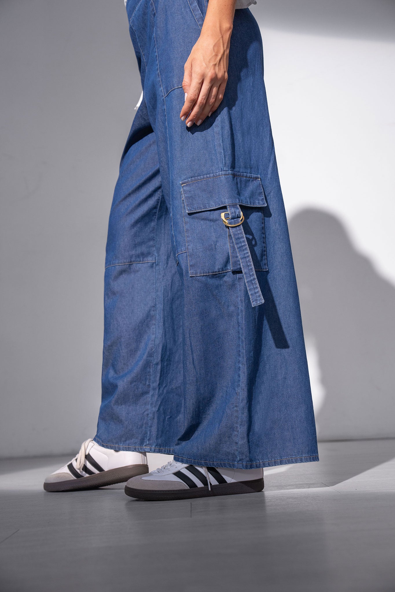 Pantalón largo bota amplia