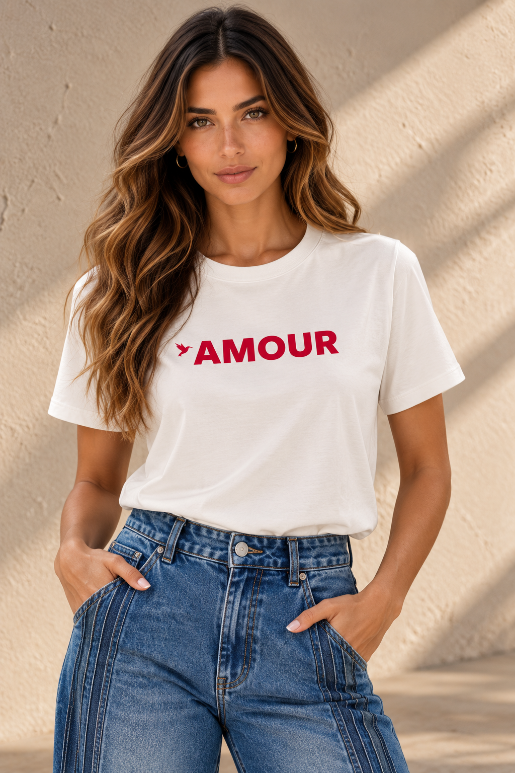 Camiseta manga corta estampada